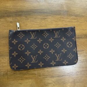 Monogram Zip Pouch - Brown Monogram